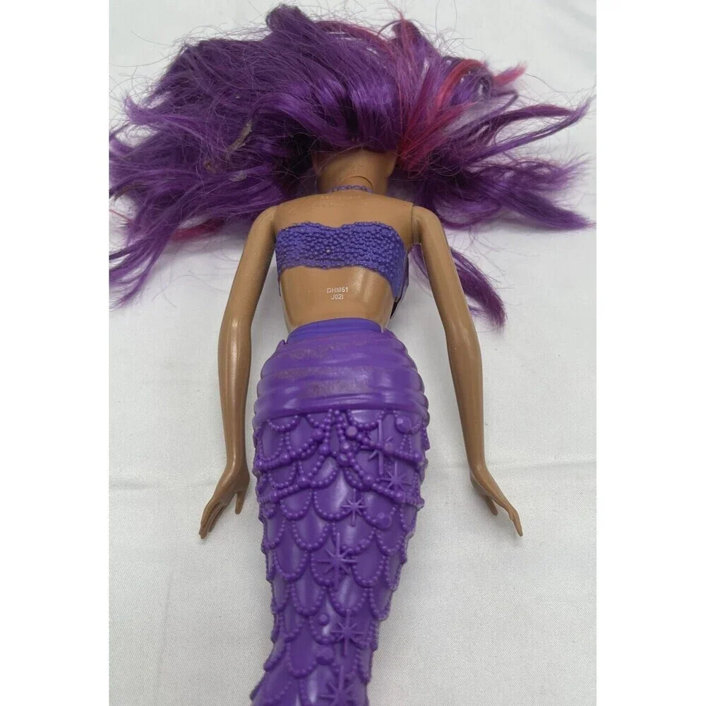 Mattel Barbie Nikki AA Jewel Dreamtopia Mermaid Doll Purple Pink Hair RARE